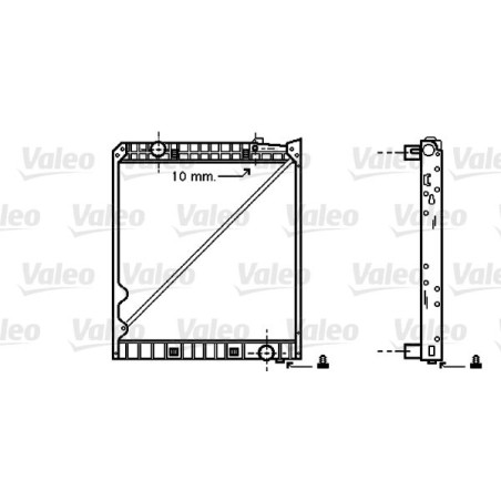 Radiator, engine cooling VALEO 733419