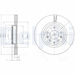 Brake Disc DELPHI BG4028