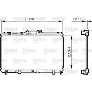 Radiator, engine cooling VALEO 731441