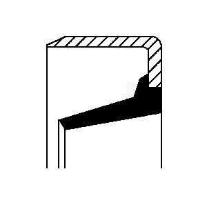 Shaft Seal, manual transmission CORTECO 01020437B