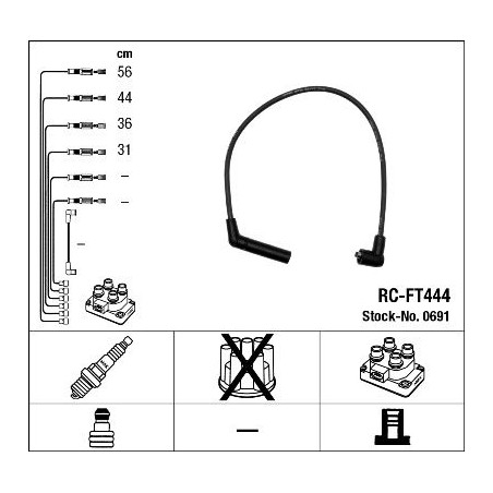 Ignition Cable Kit NGK 0691