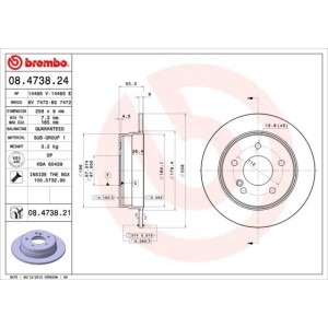 Brake Disc BREMBO 08.4738.21