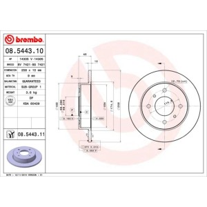 Brake Disc BREMBO 08.5443.10