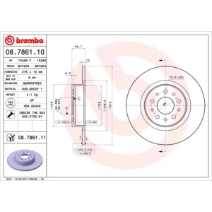 Brake Disc BREMBO 08.7861.11