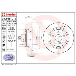 Δισκόπλακα BREMBO 08.9584.11