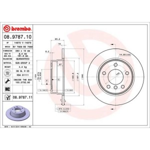 Brake Disc BREMBO 08.9787.11