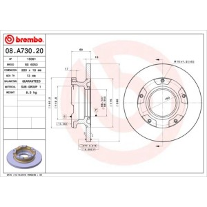 Brake Disc BREMBO 08.A730.20