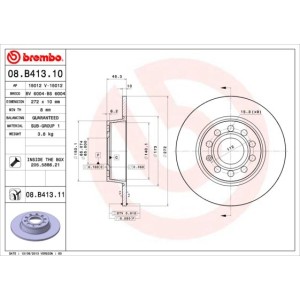 Brake Disc BREMBO 08.B413.11