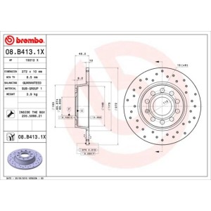 Brake Disc BREMBO 08.B413.1X