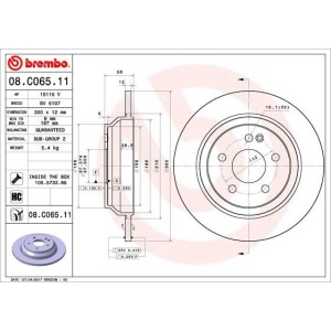 Δισκόπλακα BREMBO 08.C065.11