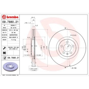 Brake Disc BREMBO 09.7880.21