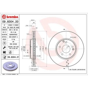 Brake Disc BREMBO 09.8304.21