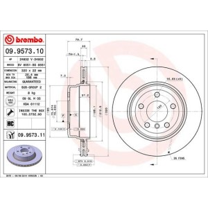Brake Disc BREMBO 09.9573.10