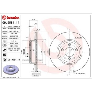 Brake Disc BREMBO 09.9581.11