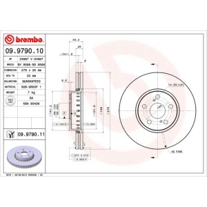 Brake Disc BREMBO 09.9790.11