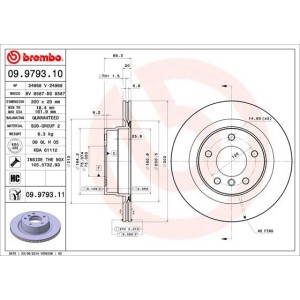 Brake Disc BREMBO 09.9793.11