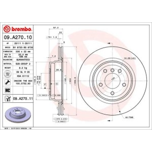 Δισκόπλακα BREMBO 09.A270.11