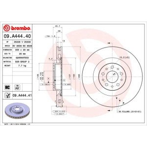 Brake Disc BREMBO 09.A444.41