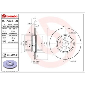 Δισκόπλακα BREMBO 09.A535.21