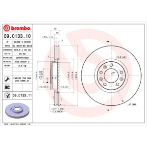 Δισκόπλακα BREMBO 09.C133.11