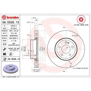 Brake Disc BREMBO 09.D526.13
