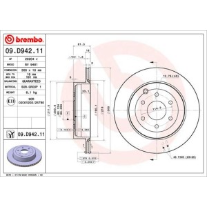 Brake Disc BREMBO 09.D942.11