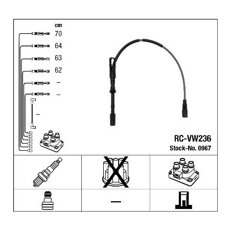 Ignition Cable Kit NGK 0967