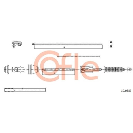 Accelerator Cable COFLE 10.0383