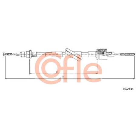 Cable Pull, clutch control COFLE 10.2444