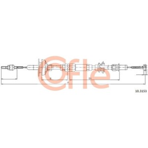 Cable Pull, clutch control COFLE 10.3153