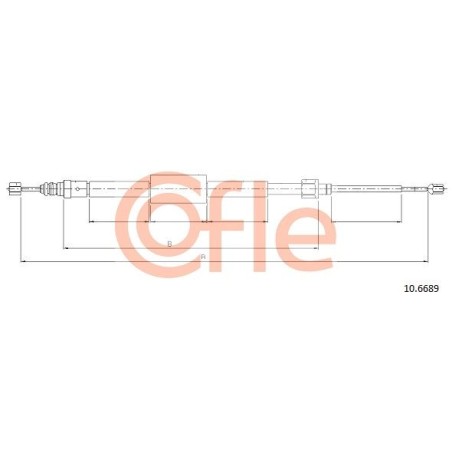 Ντίζα, φρένο ακινητοποίησης COFLE 10.6689