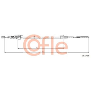 Ντίζα, φρένο ακινητοποίησης COFLE 10.7406