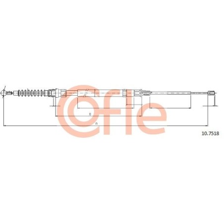 Ντίζα, φρένο ακινητοποίησης COFLE 10.7518