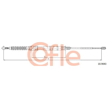 Ντίζα, φρένο ακινητοποίησης COFLE 10.9043