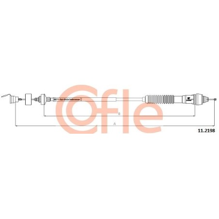 Cable Pull, clutch control COFLE 11.2198