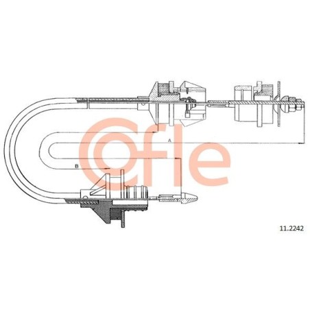 Cable Pull, clutch control COFLE 11.2242