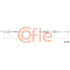 Cable Pull, clutch control COFLE 11.3924