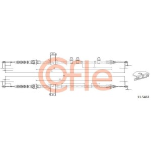 Ντίζα, φρένο ακινητοποίησης COFLE 11.5463