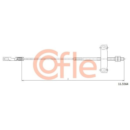 Ντίζα, φρένο ακινητοποίησης COFLE 11.5564