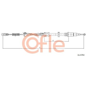 Cable Pull, parking brake COFLE 11.5753