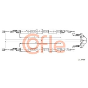 Ντίζα, φρένο ακινητοποίησης COFLE 11.5765