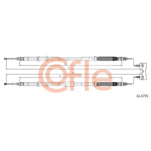 Ντίζα, φρένο ακινητοποίησης COFLE 11.5771