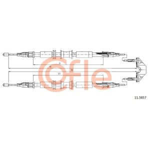 Ντίζα, φρένο ακινητοποίησης COFLE 11.5857