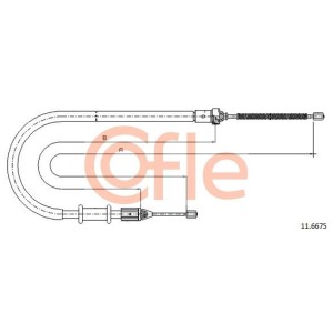Ντίζα, φρένο ακινητοποίησης COFLE 11.6675