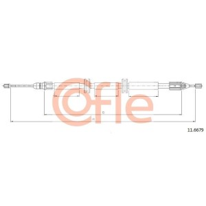 Ντίζα, φρένο ακινητοποίησης COFLE 11.6679