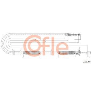 Ντίζα, φρένο ακινητοποίησης COFLE 12.0708