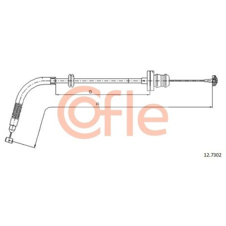 Accelerator Cable COFLE 12.7302