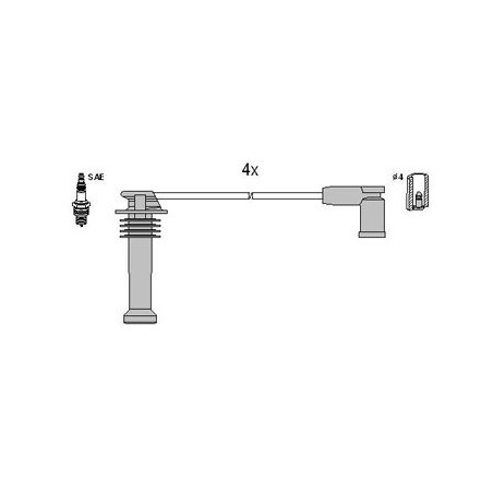 Ignition Cable Kit HITACHI 134278