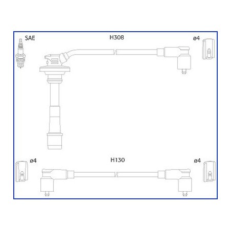 Ignition Cable Kit HITACHI 134562