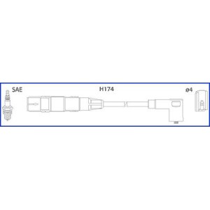 Ignition Cable Kit HITACHI 134714